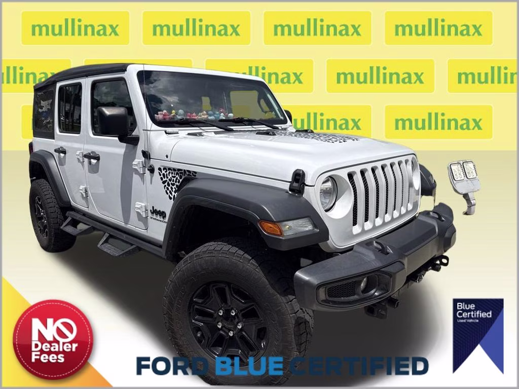 2023 Bright White Clearcoat Jeep Wrangler Sport S 4X4 SUV