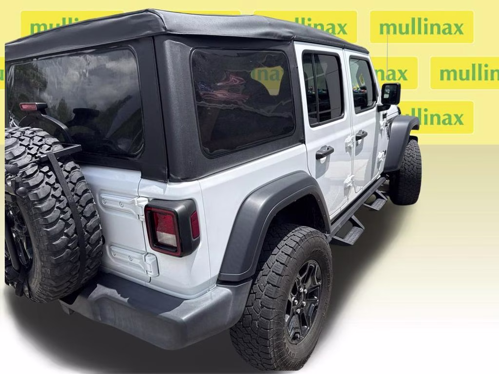 2023 Bright White Clearcoat Jeep Wrangler Sport S 4X4 SUV