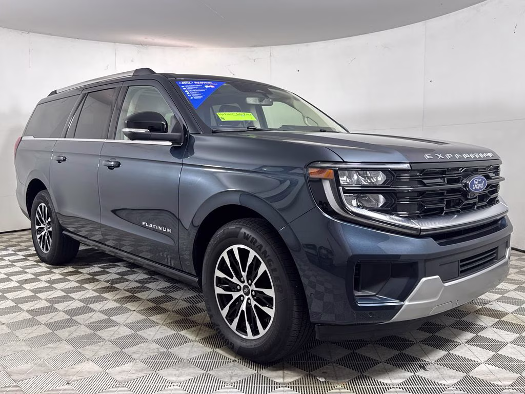 2025 Stone Blue Metallic Ford Expedition Max Platinum 4X4 SUV