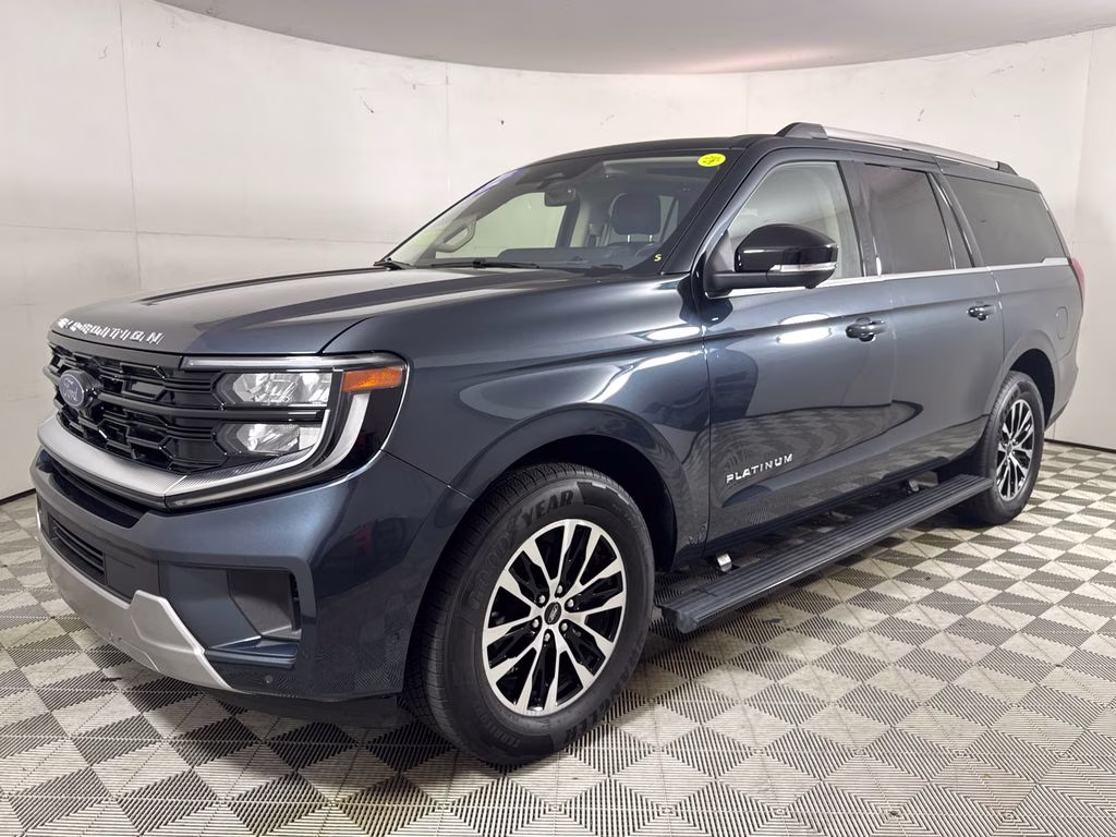 2025 Stone Blue Metallic Ford Expedition Max Platinum 4X4 SUV