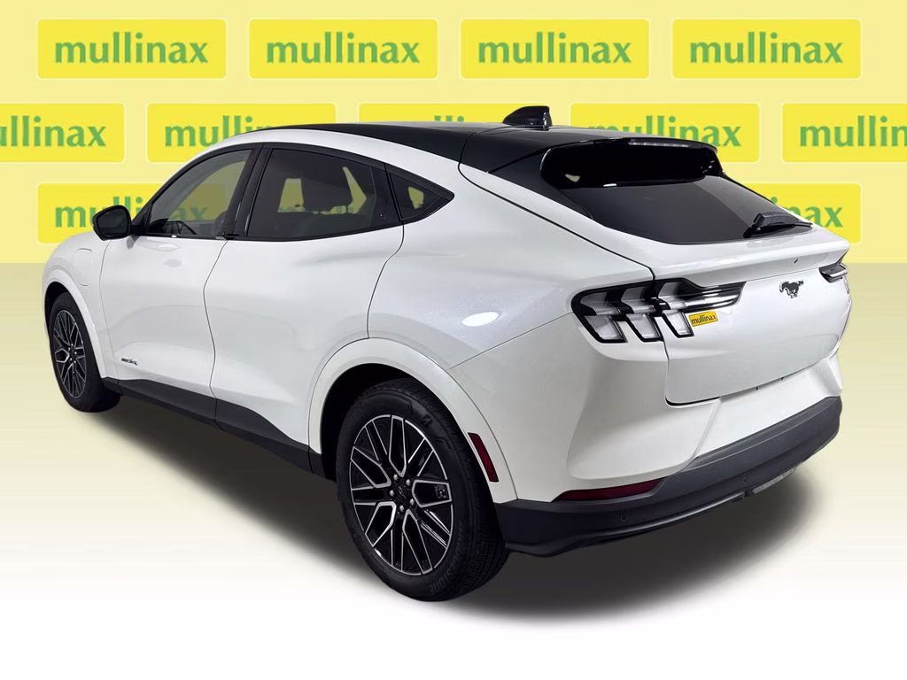 2025 Star White Metallic Tri-Coat Ford Mustang Mach-E Premium AWD SUV