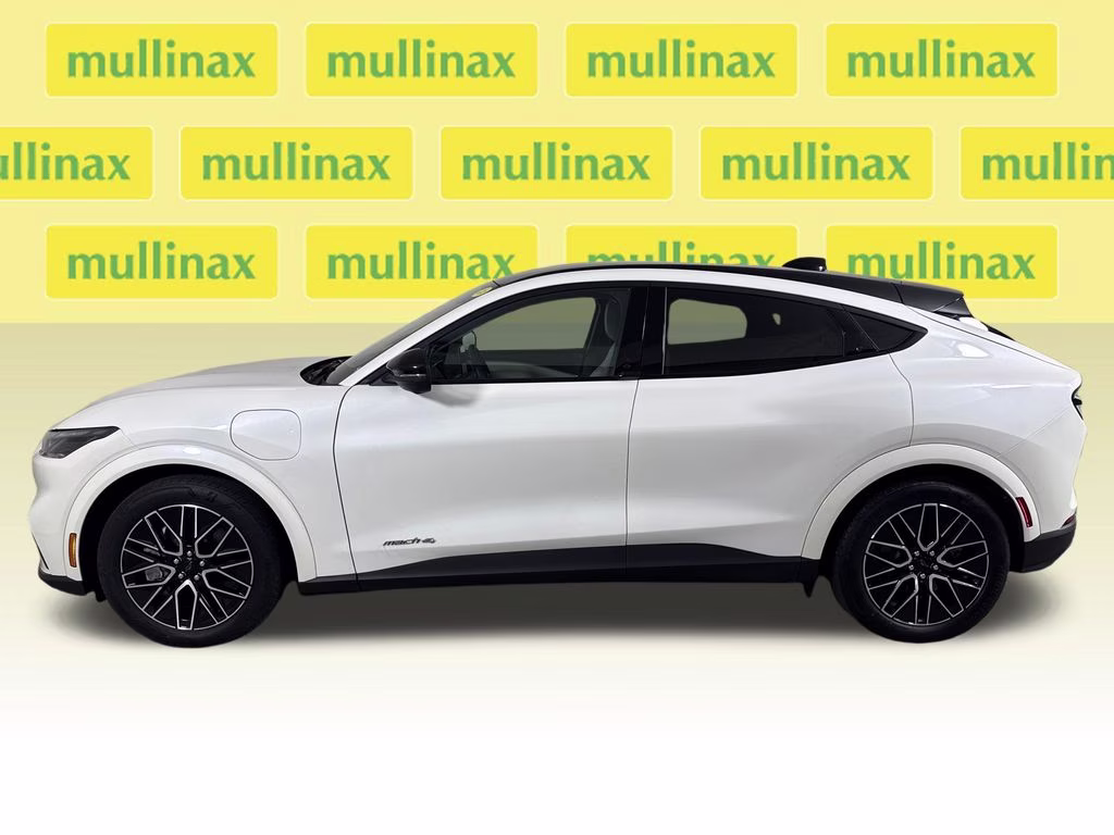 2025 Star White Metallic Tri-Coat Ford Mustang Mach-E Premium AWD SUV