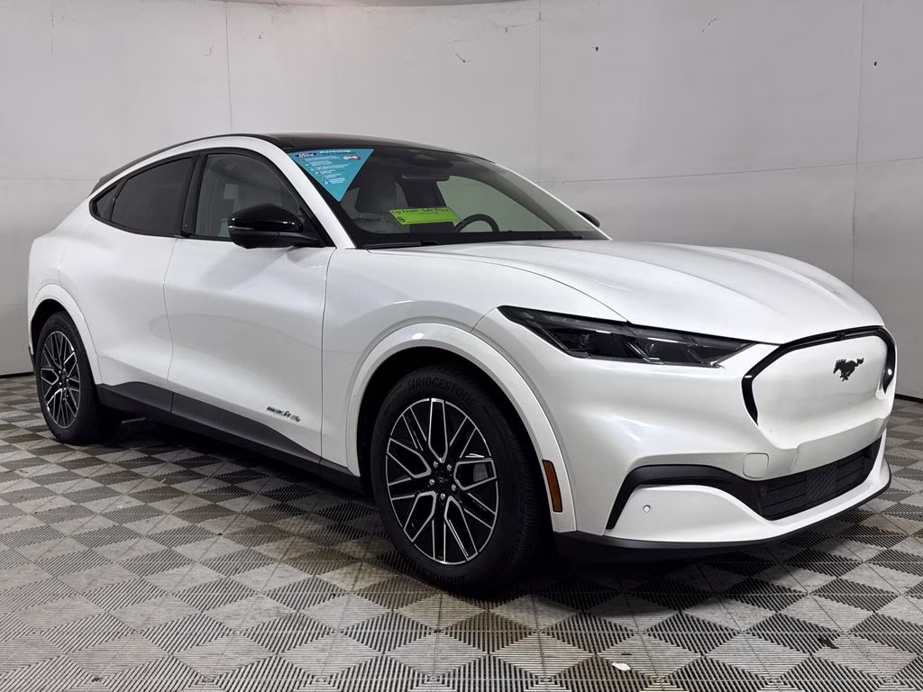 2025 White Metallic Ford Mustang Mach-E Premium AWD SUV
