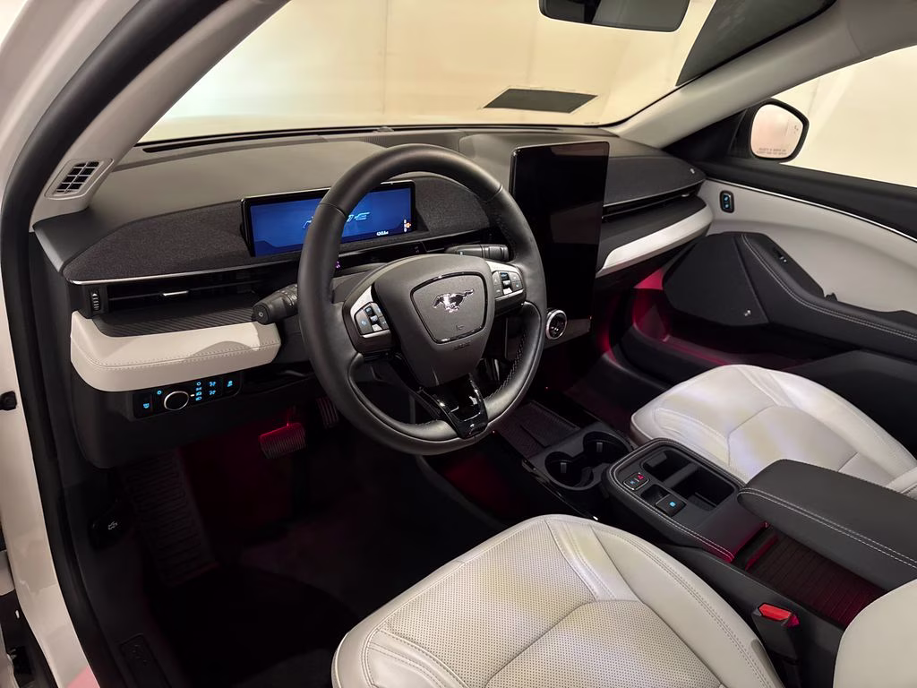 2025 White Metallic Ford Mustang Mach-E Premium AWD SUV