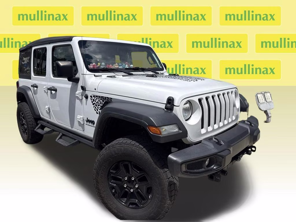 2023 Bright White Clearcoat Jeep Wrangler Sport S 4X4 SUV