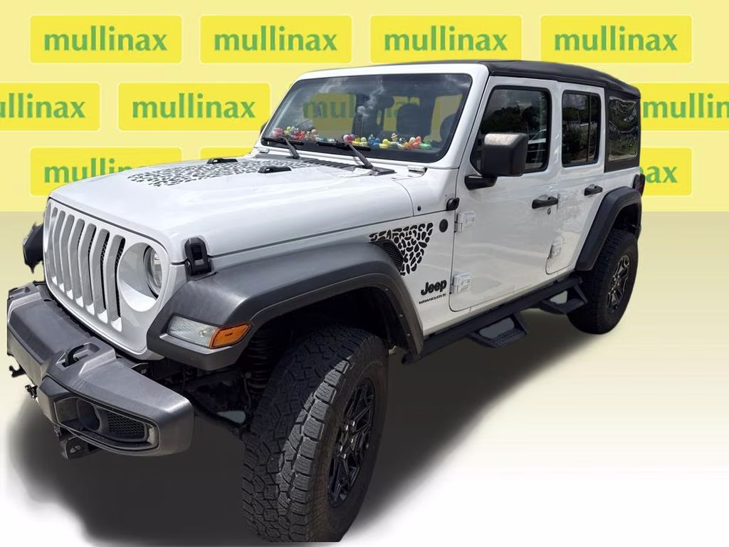 2023 Bright White Clearcoat Jeep Wrangler Sport S 4X4 SUV