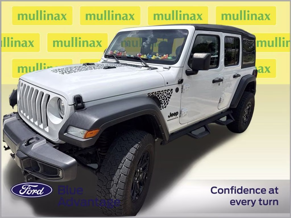 2023 Bright White Clearcoat Jeep Wrangler Sport S 4X4 SUV