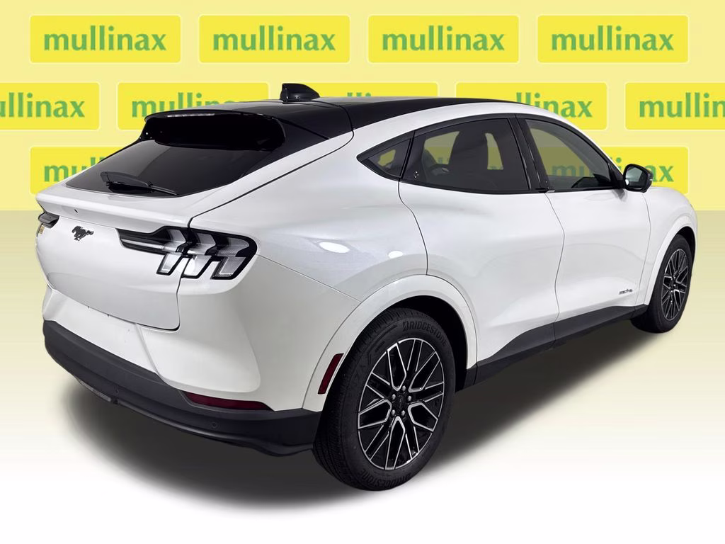 2025 Star White Metallic Tri-Coat Ford Mustang Mach-E Premium AWD SUV