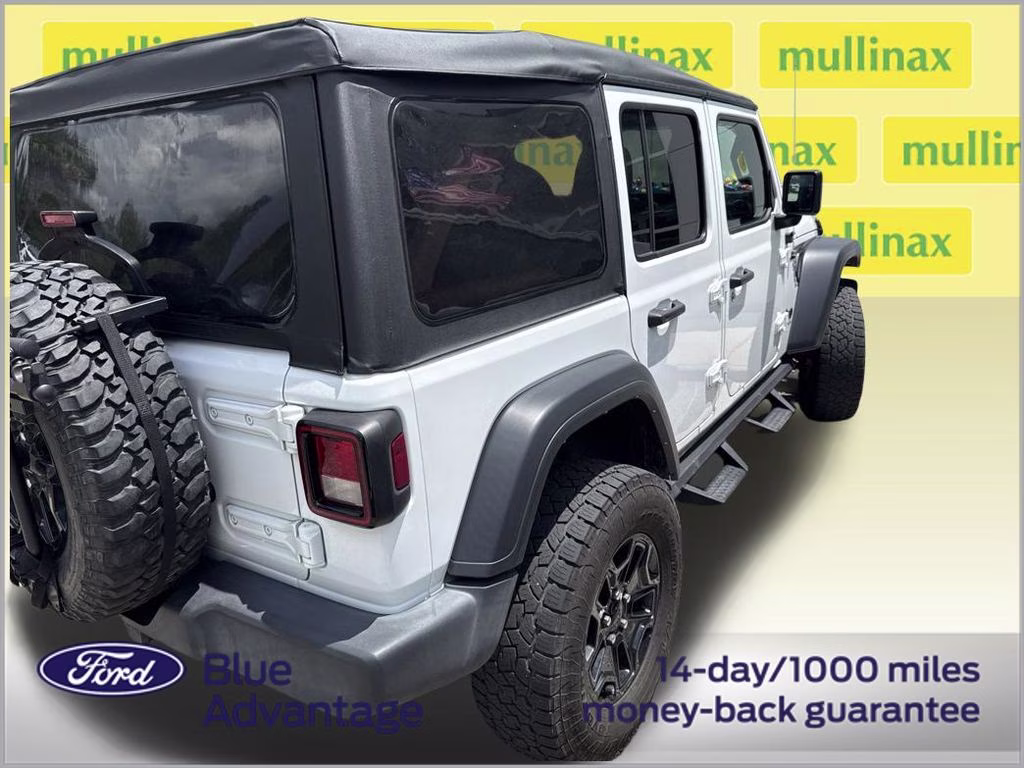 2023 Bright White Clearcoat Jeep Wrangler Sport S 4X4 SUV