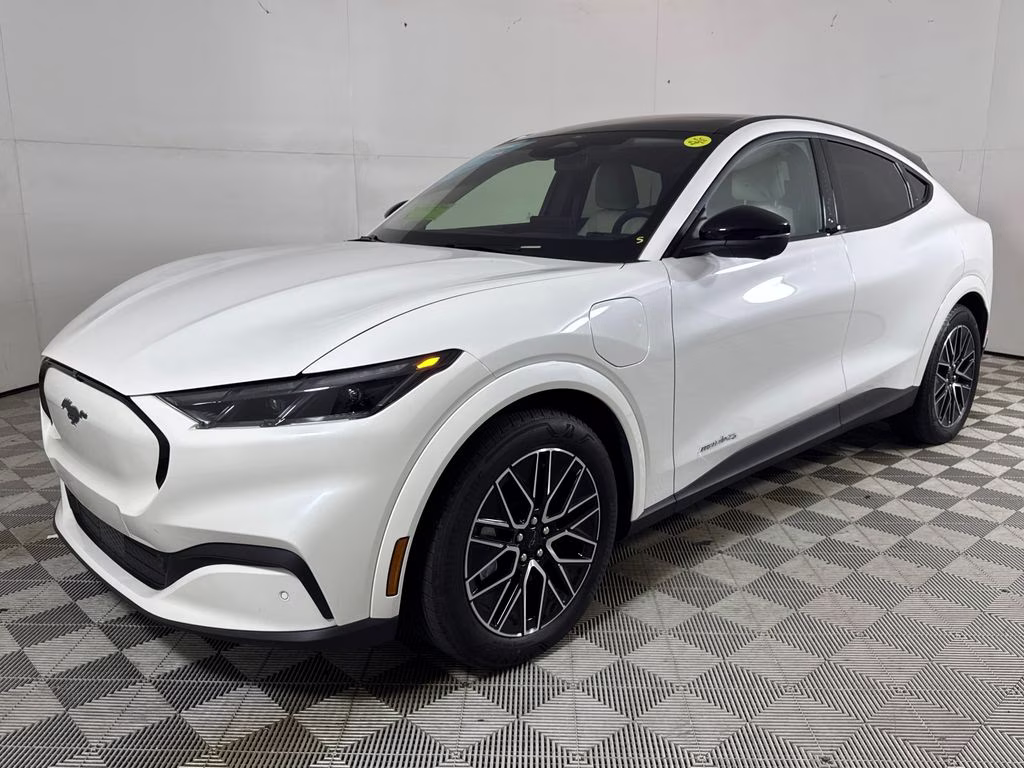 2025 White Metallic Ford Mustang Mach-E Premium AWD SUV