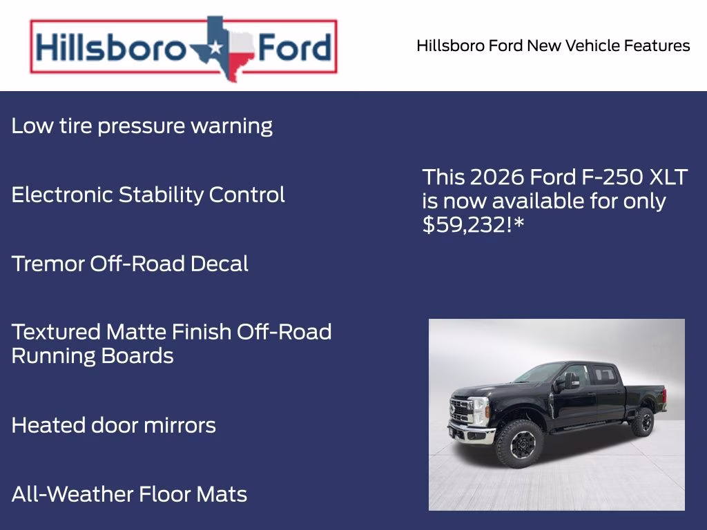 2026 Agate Black Metallic Ford Super Duty F-250 SRW XLT 4X4 Truck