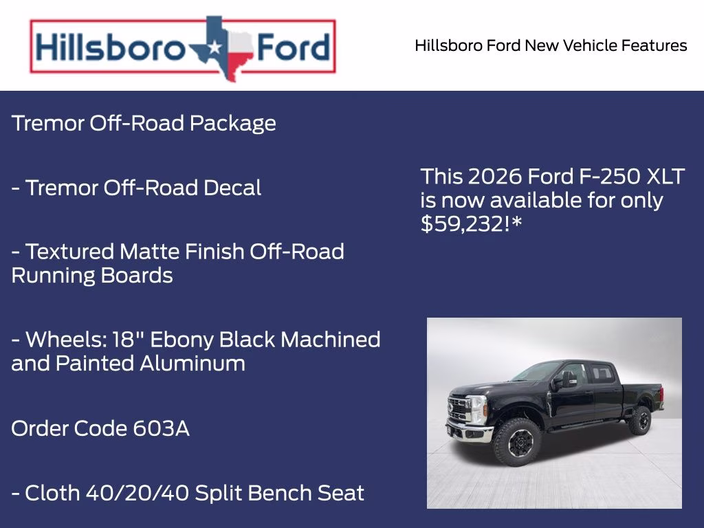 2026 Agate Black Metallic Ford Super Duty F-250 SRW XLT 4X4 Truck