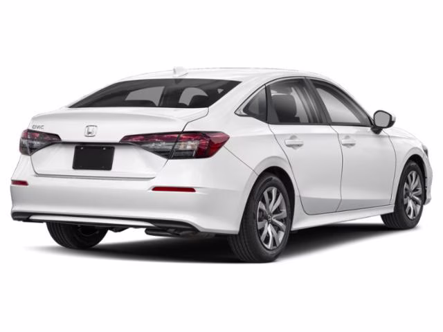 2026 Platinum White Pearl Honda Civic LX FWD Sedan