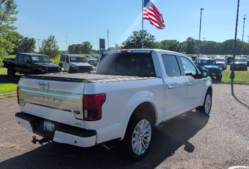 2018 White Platinum Metallic Tri-Coat Ford F-150 Limited 4X4 Truck
