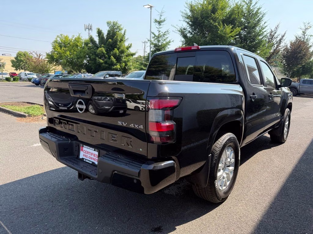 2023 Super Black Nissan Frontier SV 4X4 Truck