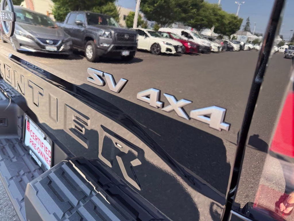 2023 Super Black Nissan Frontier SV 4X4 Truck