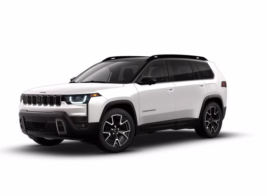 2026 Bright White Clear Coat Jeep Cherokee Cherokee Overland 4x4 SUV