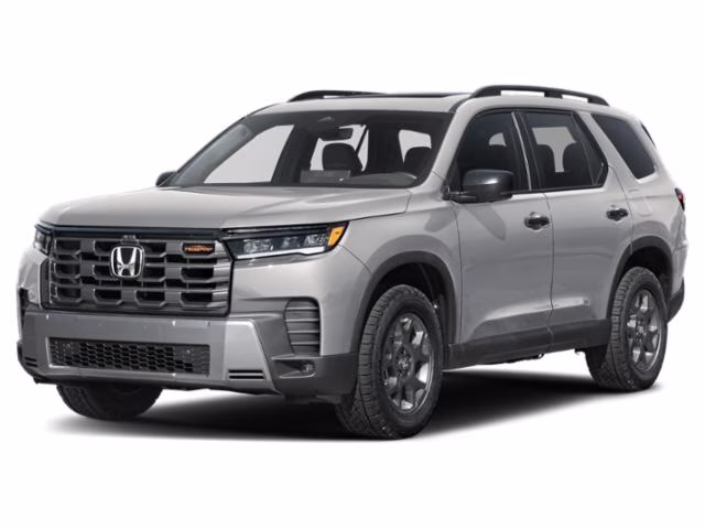 2026 Solar Silver Metallic Honda Pilot TrailSport AWD SUV
