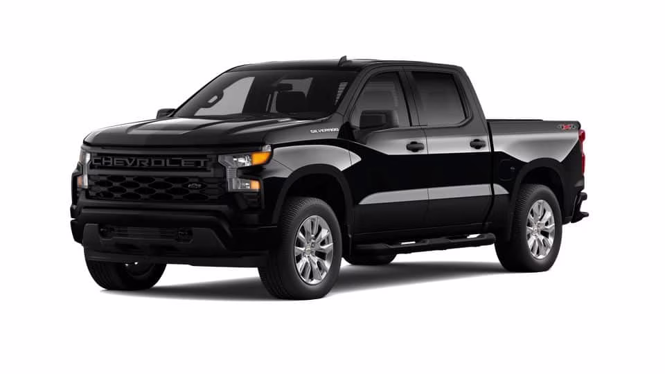 2026 Black Chevrolet Silverado 1500 Custom 4X4 Truck