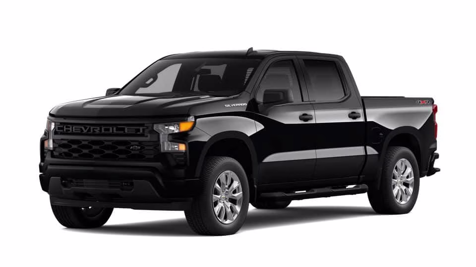 2026 Black Chevrolet Silverado 1500 Custom 4X4 Truck