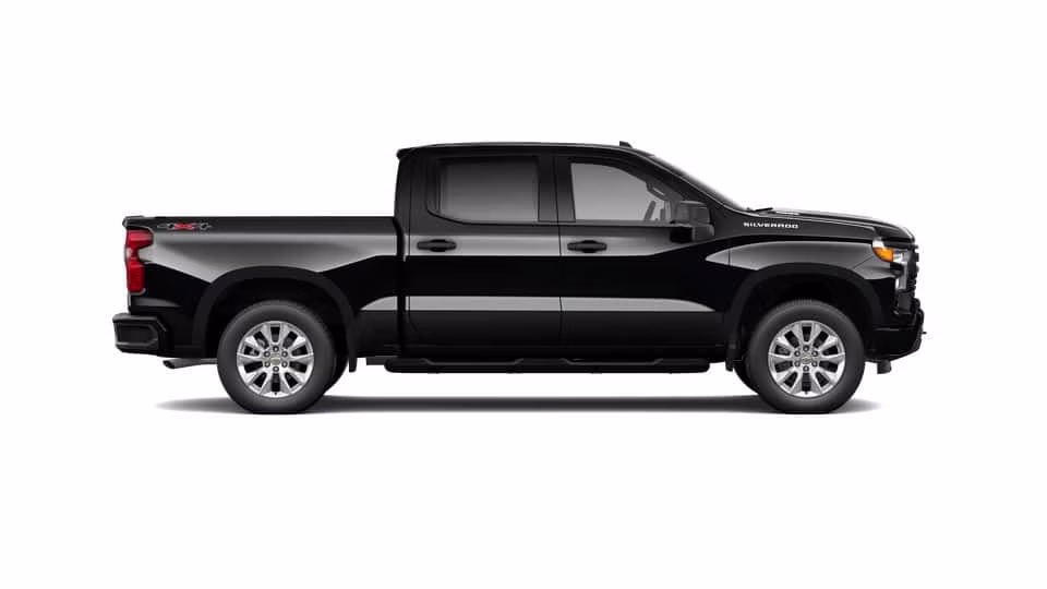 2026 Black Chevrolet Silverado 1500 Custom 4X4 Truck