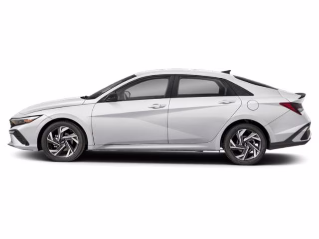 2025 Serenity White Hyundai Elantra SEL Sport FWD Sedan
