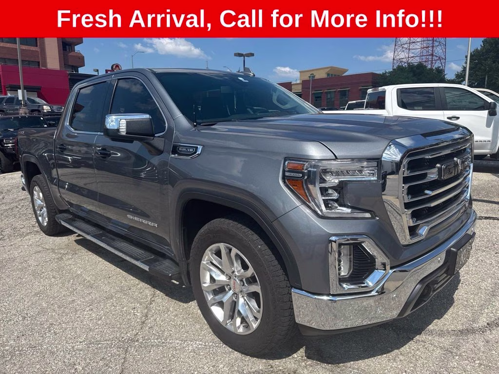 2021 Satin Steel Metallic GMC Sierra 1500 SLT 4X4 Truck
