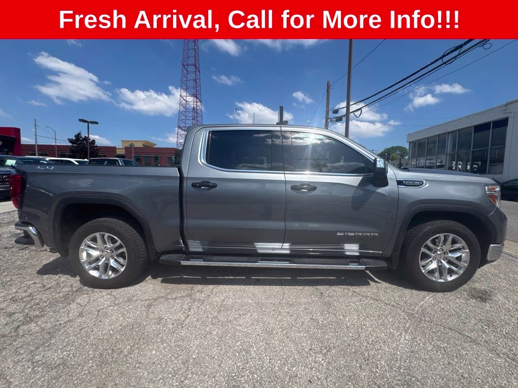 2021 Satin Steel Metallic GMC Sierra 1500 SLT 4X4 Truck