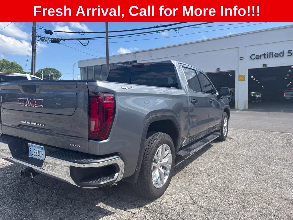 2021 Satin Steel Metallic GMC Sierra 1500 SLT 4X4 Truck