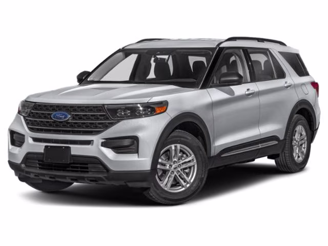 2024 Iconic Silver Metallic Ford Explorer XLT RWD SUV