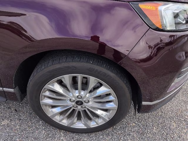 2024 Burgundy Velvet Metallic Tinted Clearcoat Ford Edge Titanium AWD SUV