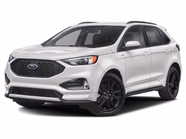 2024 Star White Metallic Tri-Coat Ford Edge ST-Line AWD SUV