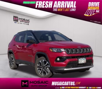 2023 Redline Pearlcoat Jeep Compass Limited 4X4 SUV