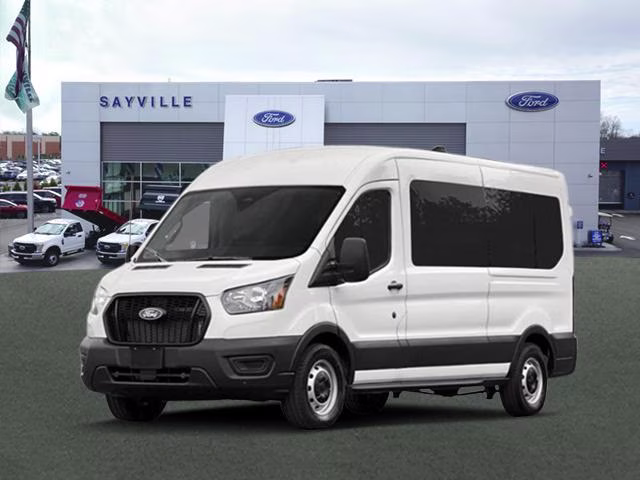 2026 Oxford White Ford Transit Passenger Wagon XLT AWD Van
