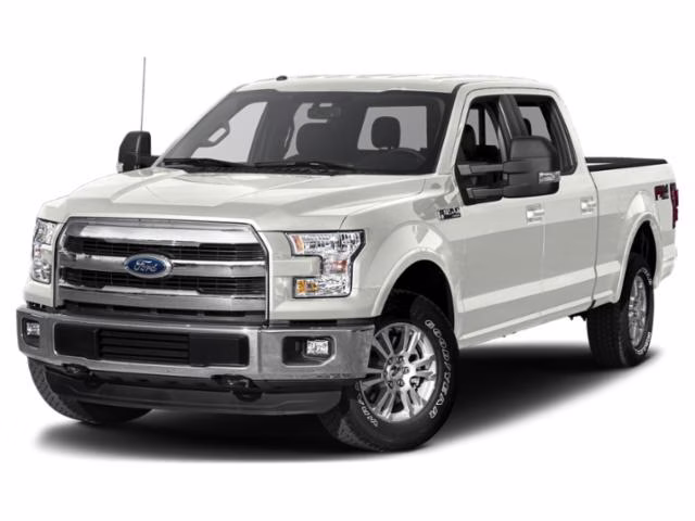 2015 White Platinum Metallic Tri-Coat Ford F-150 Lariat 4X4 Truck