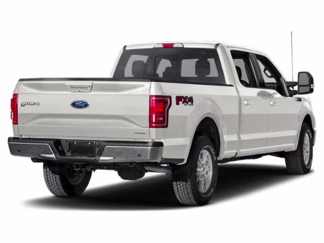 2015 White Platinum Metallic Tri-Coat Ford F-150 Lariat 4X4 Truck