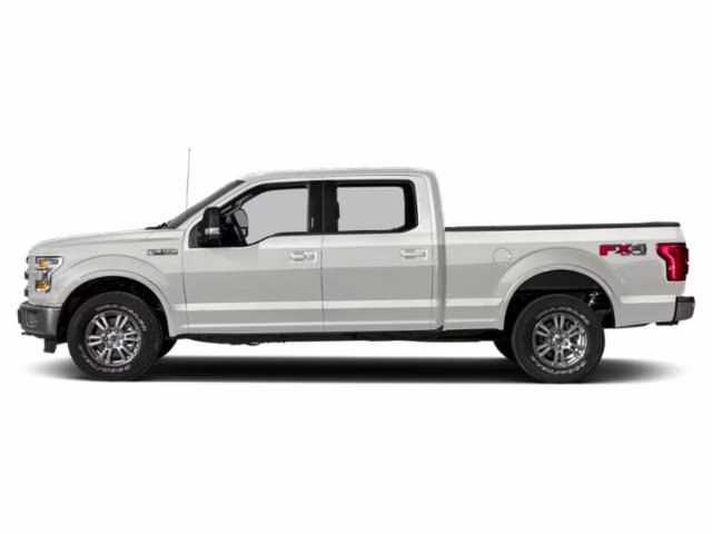 2015 White Platinum Metallic Tri-Coat Ford F-150 Lariat 4X4 Truck