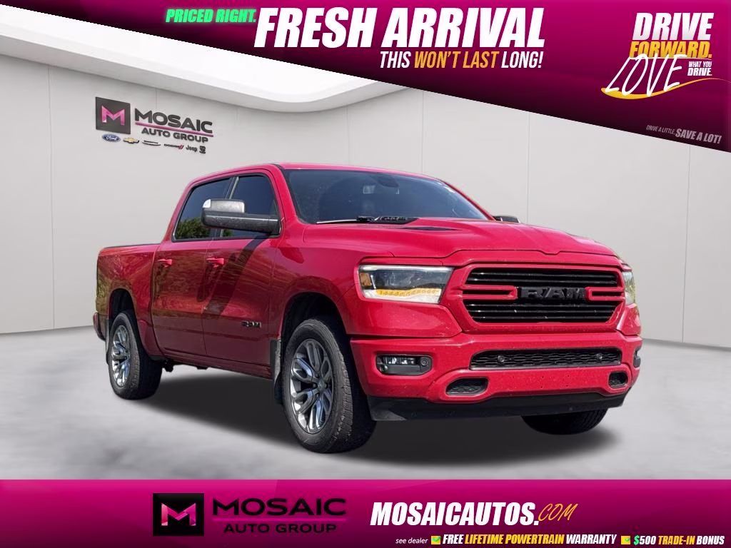 2019 Flame Red Clearcoat Ram 1500 Rebel 4X4 Truck