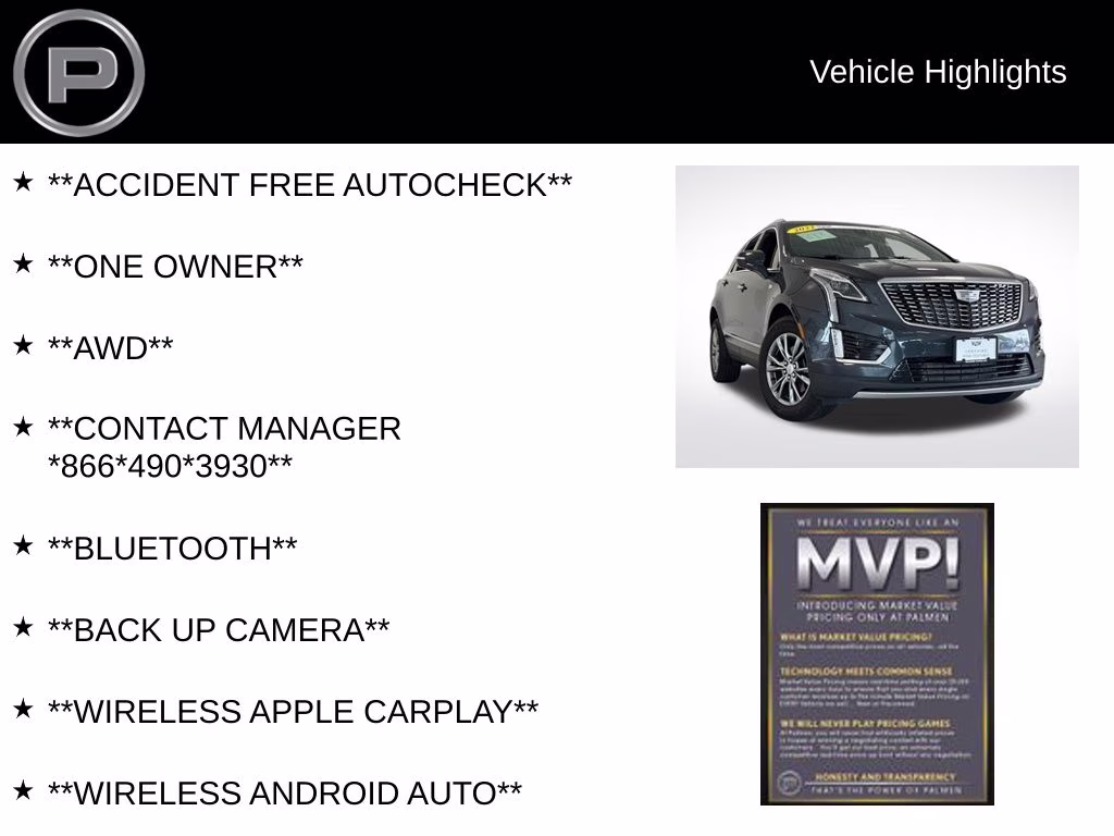 2022 Blue Cadillac XT5 Premium Luxury AWD SUV