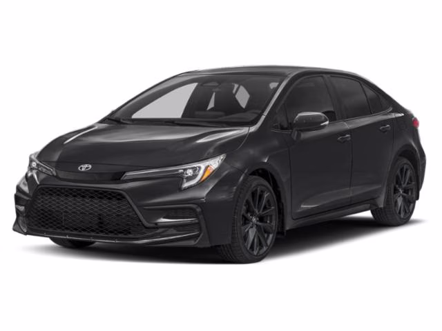 2025 Midnight Black Metallic Toyota Corolla SE FWD Sedan