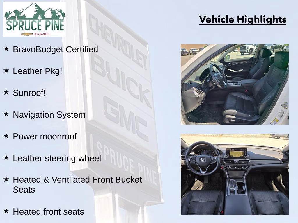 2018 Platinum White Pearl Honda Accord Touring 2.0T FWD Sedan