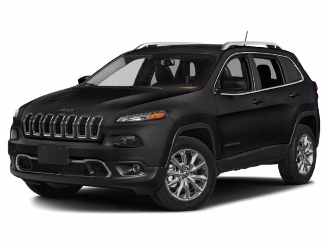 2015 Brilliant Black Crystal Pearlcoat Jeep Cherokee Limited 4X4 SUV
