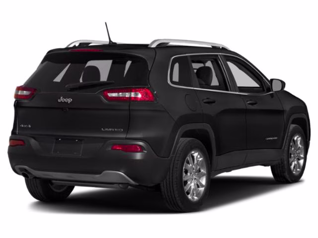 2015 Brilliant Black Crystal Pearlcoat Jeep Cherokee Limited 4X4 SUV