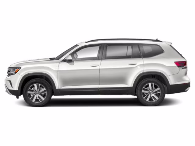 2021 Pure White Volkswagen Atlas 3.6L V6 SE w/Technology FWD SUV