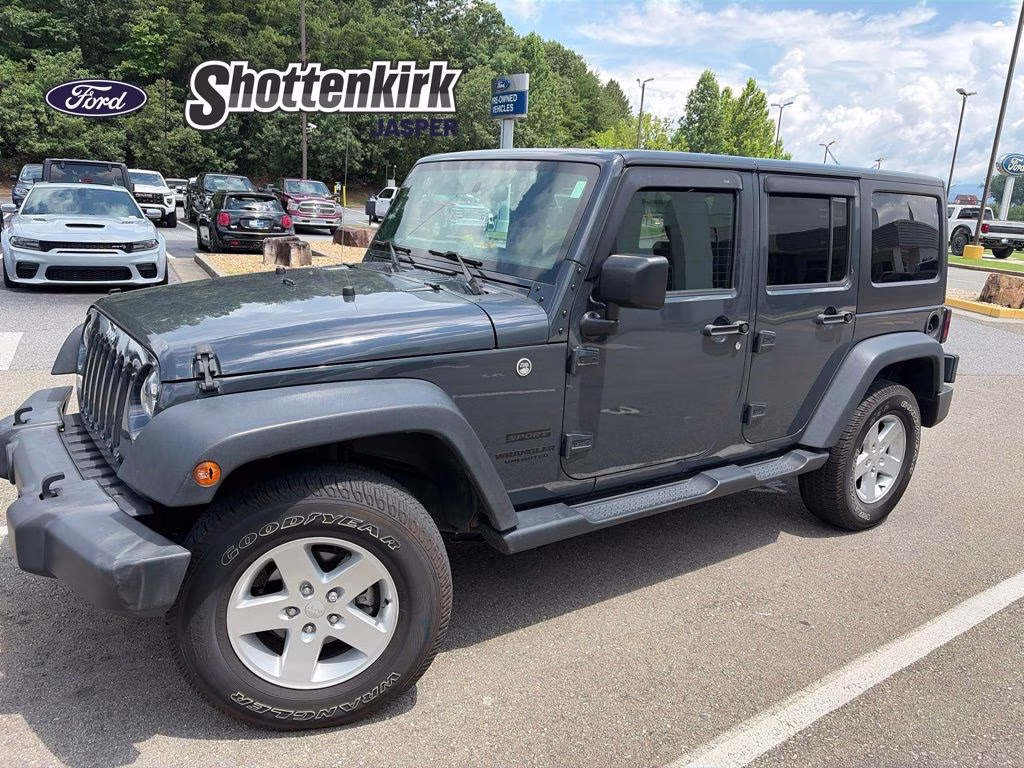 2016 Rhino Clearcoat Jeep Wrangler Unlimited Sport 4X4 SUV