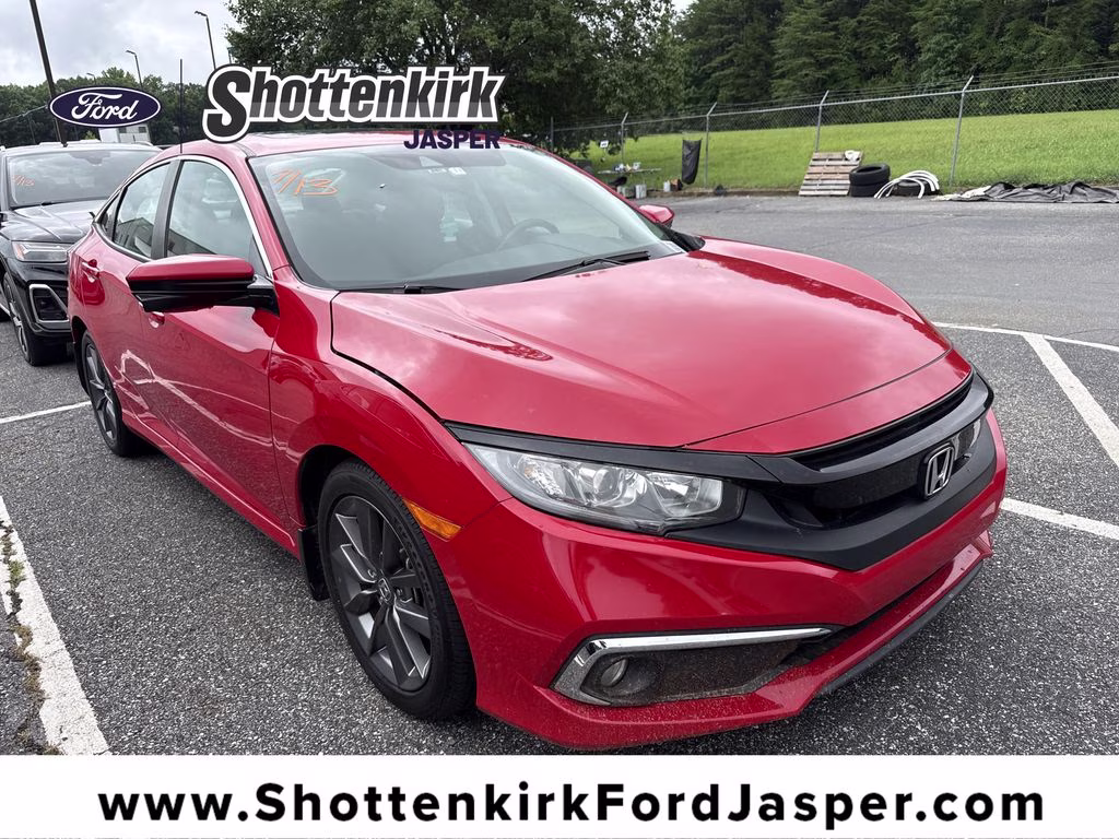 2021 Rallye Red Honda Civic EX FWD Sedan