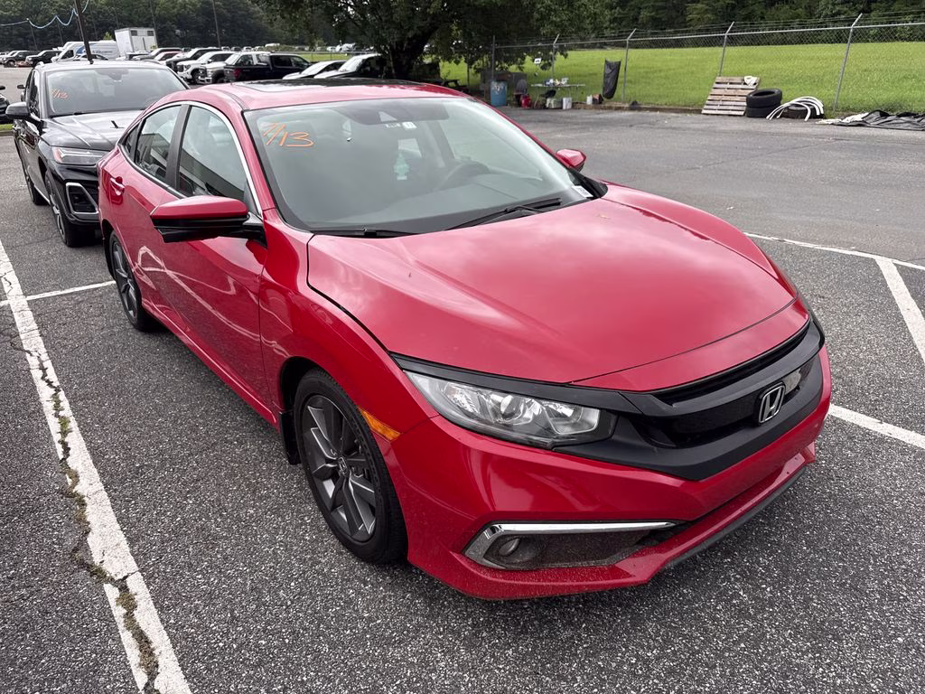 2021 Rallye Red Honda Civic EX FWD Sedan