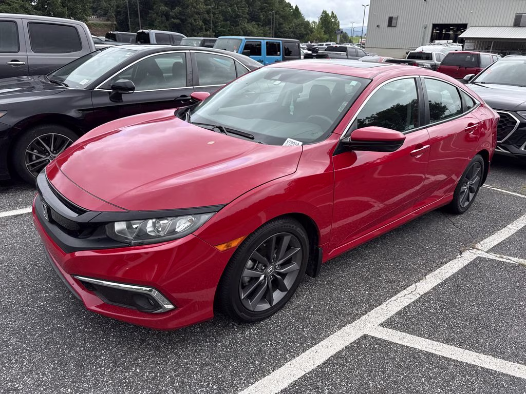 2021 Rallye Red Honda Civic EX FWD Sedan