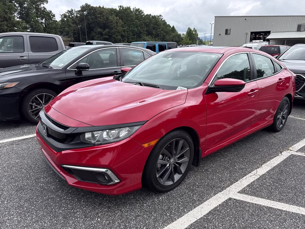 2021 Rallye Red Honda Civic EX FWD Sedan