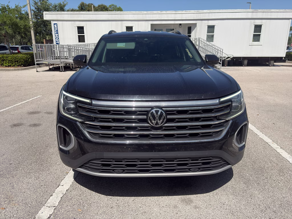 2025 Deep Black Pearl Volkswagen Atlas 2.0T SE w/Technology FWD SUV